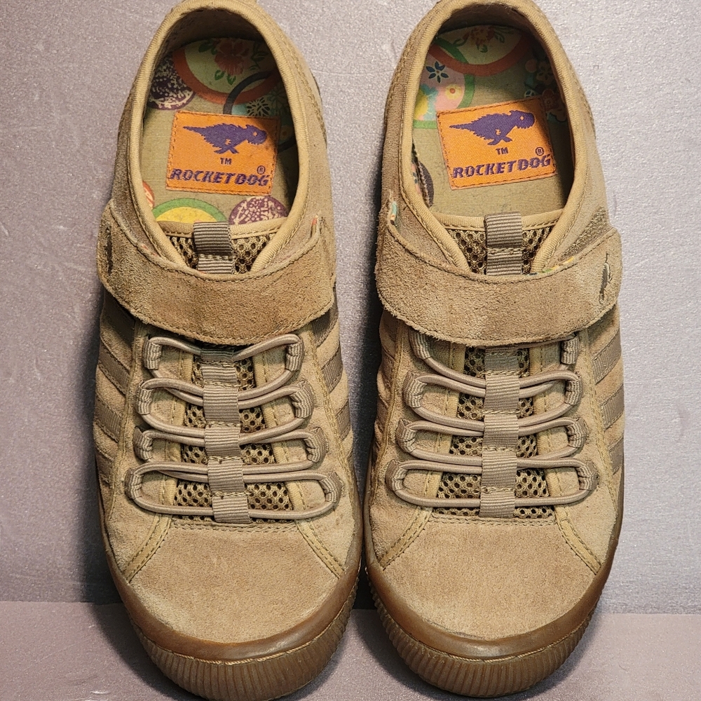Rocket Dog Womens Size 6 Tan Suede Tennis Shoes - Picture 3 of 6